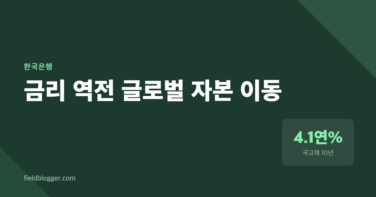 국고채 10년물이 4%를 돌파한 이유