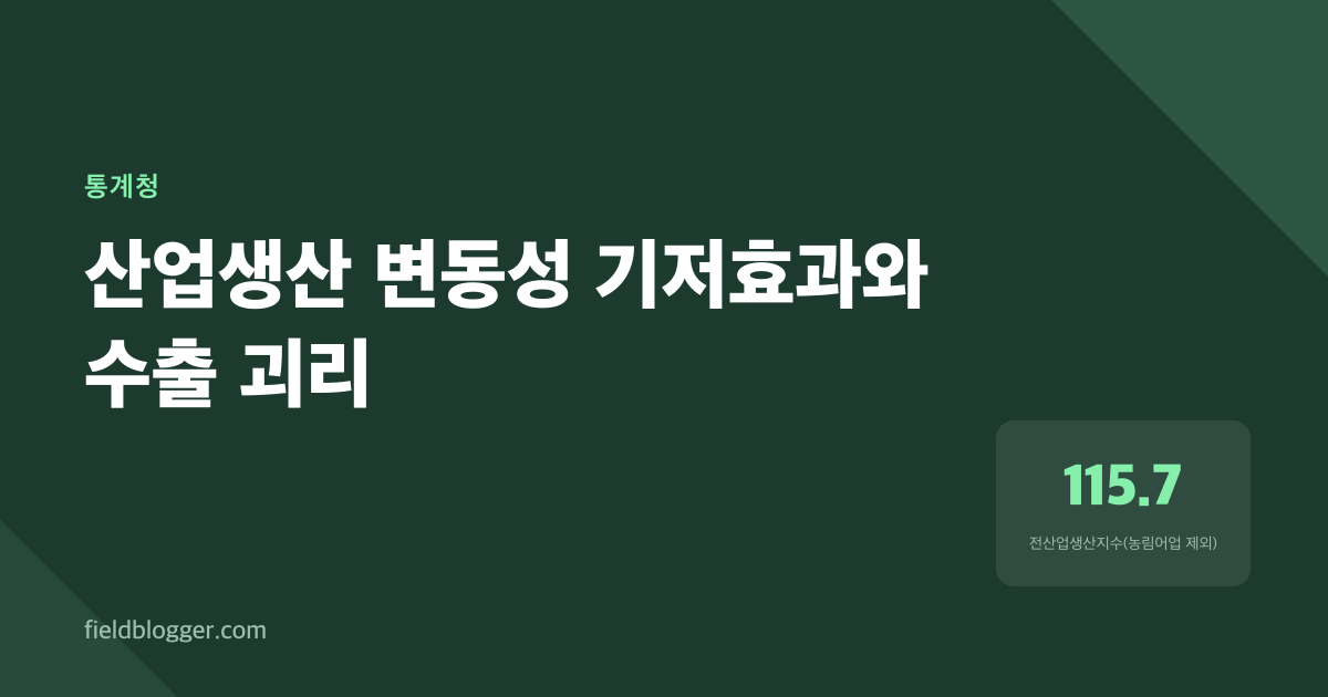 수출은 강한데 생산은 약한 이유, 2026년 5월 기준
